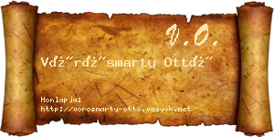 Vörösmarty Ottó névjegykártya